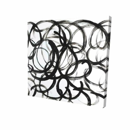 FONDO 32 x 32 in. Abstract Curly Lines-Print on Canvas FO2793223